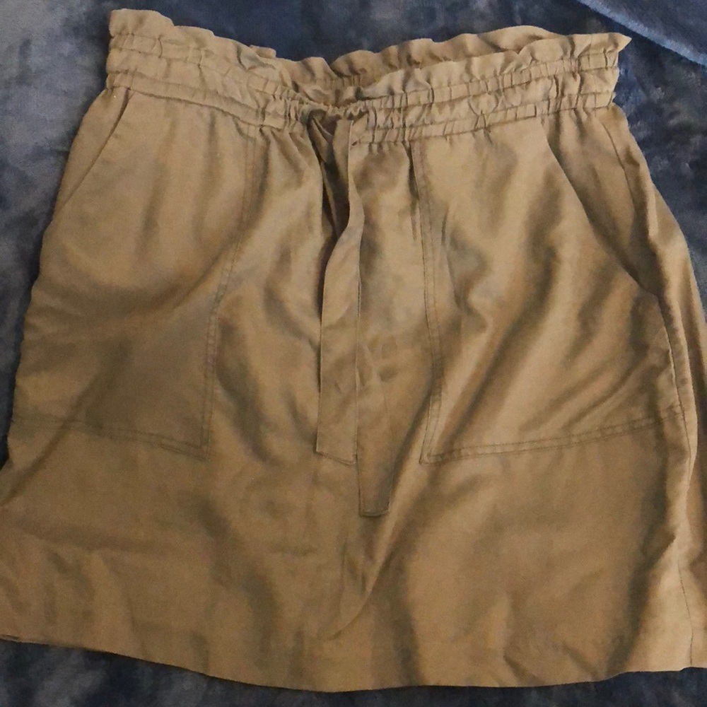 Army green skirt